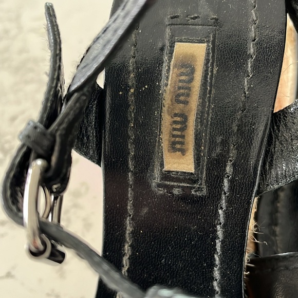 Miu Miu wedge sandal - Picture 4 of 8